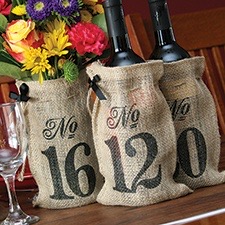 table # burlap bags